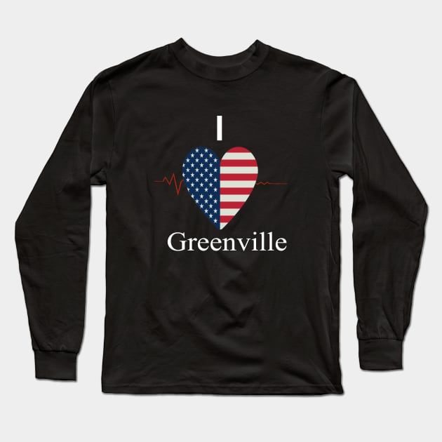 Green ville Long Sleeve T-Shirt by FUNEMPIRE